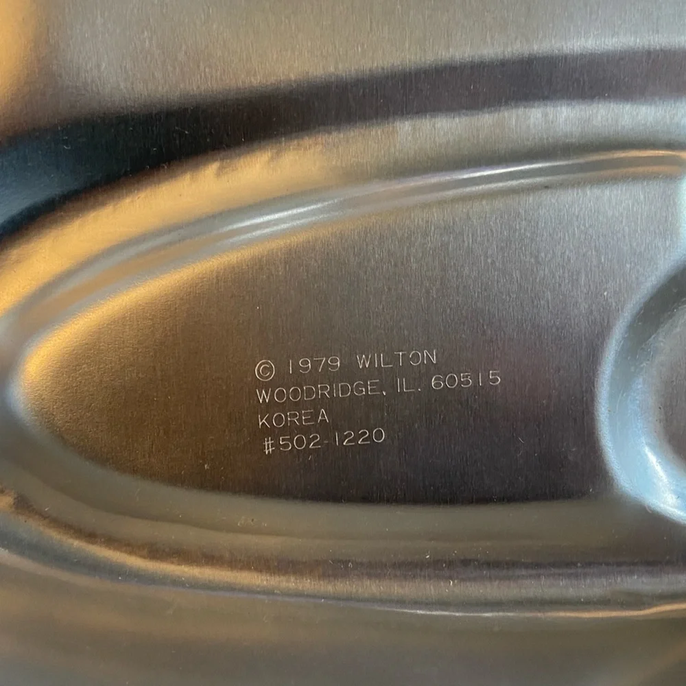Vtg 1979 Wilton Lot Of 2 Double Bells Aluminum Cake Pan 502-1220